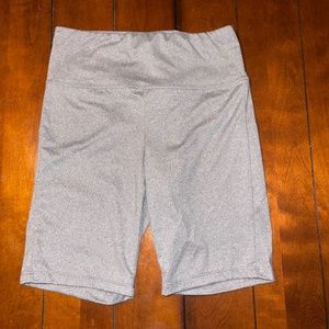 Onestepup gray biker shorts